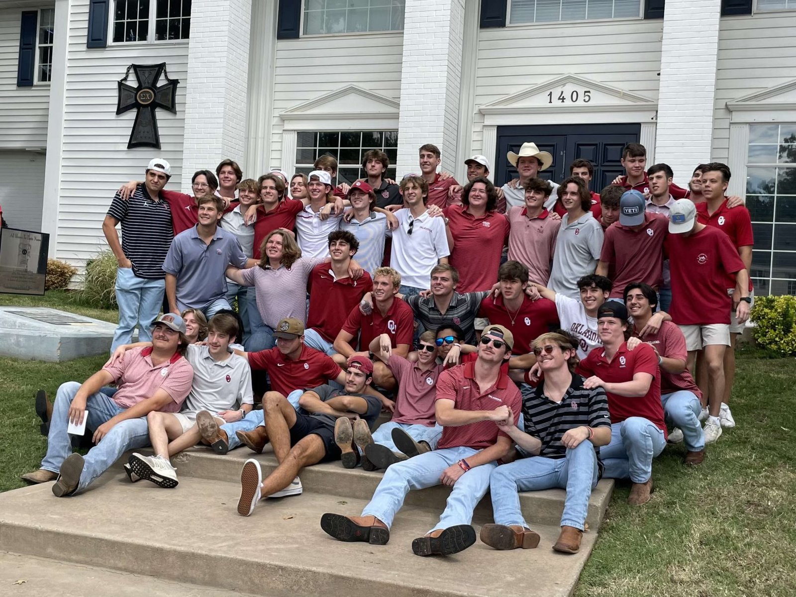 Beta Kappa brothers at the chapter house